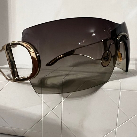 Vintage Christian Dior DIORLY 2 Shield SUNGLASSES CASE POUCH CARD Y2K Galliano - Picture 6 of 11